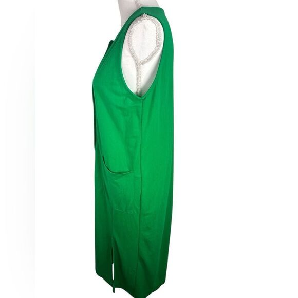 Zara Green Dress with Pockets and Slits Size S - Picture 6 of 8